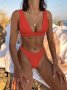 Дамски секси бански комплект бикини push up, 14цвята , снимка 8
