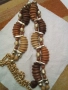 Огърлица с дървени и метални мъниста 52835, снимка 2