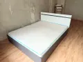 Легло за спалня с матрак, запазено, вьзглавнички подарьк , снимка 4