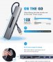 USB C Hub 8 в 1, 4K HDMI, 3xUSB 3.0, PD 87 W, Audio jack, SD/TF четец, снимка 3