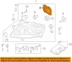 Дясна капачка фар Audi A6 C6 4F (2004-2008г.) 16016400R / 160 164-00 R, снимка 4