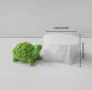3D Костенурка с цветя Силиконов молд форма калъп за свещи гипс сапун , снимка 3