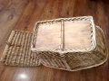 Стара голяма плетена кошница, снимка 6