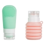 Комплект силиконови бутилки за пътуване 60/100 мл – 2 броя_1236569, снимка 2