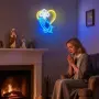 USB LED неон Lightzz с молитвени ръце и кръст, регулируема яркост, снимка 2