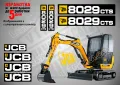 JCB 8018cts стикери надписи, снимка 8