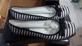 дамски обувки Lacoste laurie striped нови размер  41 външна част текстил , кътрешна естестве, снимка 1 - Сандали - 29173139