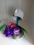 "Летяща чаша" със сапунени ароматни цветя  и мартенички 15лв, снимка 4