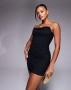 Къса черна  рокля , снимка 2