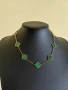 Дамско колие с 10 детелини от зелен малахит - Van Cleef & Arpels VCA, снимка 5