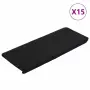 vidaXL Самозалепващи стелки за стълби, 15 бр, 65x24,5x3,5 см, черни, снимка 1