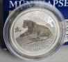 Сребро серия 2 Лунар 1/2 OZ половин унция 2010 Тигър Perth Mint, снимка 1