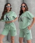 Calvin Klein Дамски Летен Комплект👚🩳Дамски Къс Екип Келвин Клайн - 6 Цвята Код A665, снимка 3