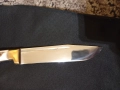 Касапски ловен нож с дръжка от еленов рог , снимка 3