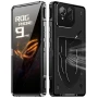 Asus ROG Phone 9 / 9 Pro 5G Удароустойчив Калъф с Метална Рамка и Скрийн Протектор – Черен / Сребрис, снимка 1
