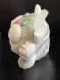 Керамична фигурка на дебела мързелива котка. , снимка 3