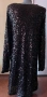 Черна рокля с пайети., снимка 4