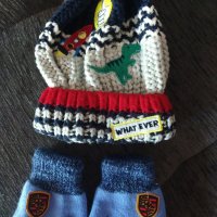 Нова шапка И ръкавички, снимка 1 - Бебешки шапки - 29894386