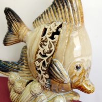 Източна статуетка-свещник - Риба, керамика, снимка 7 - Декорация за дома - 35623862