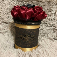 Ръчно изработени сатенени рози, снимка 9 - Подаръци за жени - 44552210
