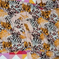 Нов Дамски Халат  С М Л ХЛ с връзки в тигрова окраска, снимка 7 - Нощници - 42788113