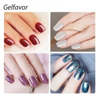 Ново !!! Комплект от 6 броя гел лак Gelfavor., снимка 2 - Продукти за маникюр - 32137985