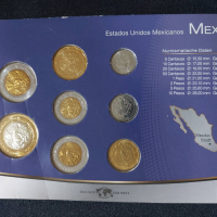 Мексико 1999-2010 - Комплектен сет от 8 монети, снимка 2 - Нумизматика и бонистика - 44516159