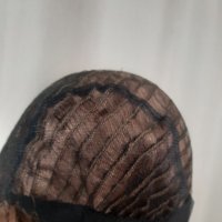 WIG Пепеляво руса, къса,къдрева перука , снимка 4 - Аксесоари за коса - 38338524