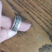 Сребърен пръстен халка (100), снимка 6 - Пръстени - 39715716