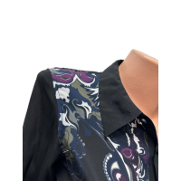 Дамска риза DIESEL размер S черна шарена, снимка 3 - Ризи - 44570562