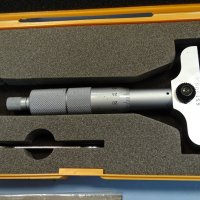 микрометричен дълбокомер Mitutoyo 128-101, 0-25mm, снимка 2 - Резервни части за машини - 35321646