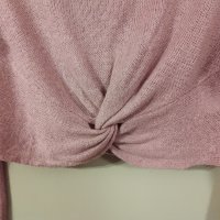 Къса блуза/фин пуловер, S размер , снимка 4 - Блузи с дълъг ръкав и пуловери - 42867579