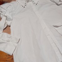 H&M бяла памучна риза н. 44, днес 7 лв, снимка 1 - Ризи - 29501631
