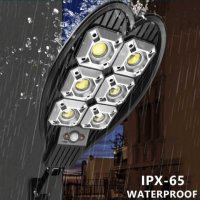  МЕГА ПРОМО 4бр=109.90 Соларна 900W LED Лампа IP65+стойка за монтаж+дис, снимка 5 - Лед осветление - 37183376