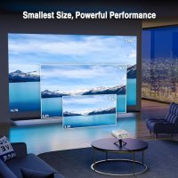 Нов Мини Проектор Full HD 1080P Портативен с Трипод за Домашно Кино, снимка 7 - Друга електроника - 44497741