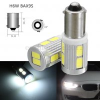 Автомобилни Лед LED 5630 Крушки BA9S T4W BAX9S H6W, снимка 6 - Аксесоари и консумативи - 38667411