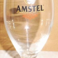 Стъклена чаша за бира Амстел / Amstel, за ценители и колекционери, лимитирано издание, снимка 4 - Чаши - 42497056