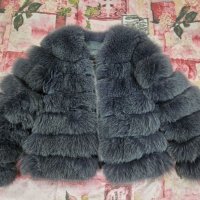Палто от естествена лисица, снимка 1 - Палта, манта - 39428763