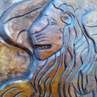 Внециански лъв дърворезба, снимка 2 - Пана - 29845393