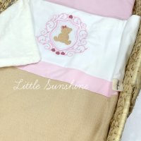 Royal Bear - комплект за изписване 8 части,  с одеялце, бродерия Мече, organic Cotton  , снимка 3 - Комплекти за бебе - 42425456