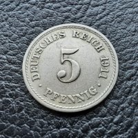 Стара монета 5 пфенига 1911 г.буква  А - Германия- топ цена !, снимка 9 - Нумизматика и бонистика - 39782222