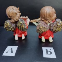 Ангели с червена одежда, изработени  от висококачествен полирезин -модел А и Б , снимка 7 - Статуетки - 42690019