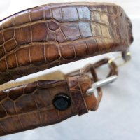 Дамски колан от естествена крокодилска кожа, снимка 1 - Колани - 40787905