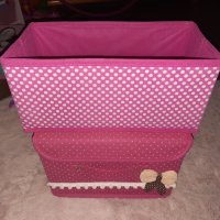 Текстилни сгъваеми кутий за съхранение!, снимка 1 - Декорация за дома - 42613700