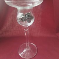 Продавам чаша с метални цветя, снимка 6 - Други - 30096620
