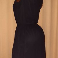 ONLY 34 Черна рокля с релефна бродерия отпред, снимка 5 - Рокли - 33705470