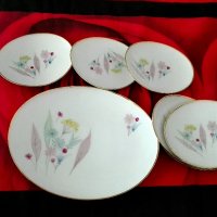Комплект от баварски порцеланови чинийки, снимка 9 - Антикварни и старинни предмети - 33816511