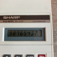 Sharp El-220 ретро калкулатор, снимка 1 - Друга електроника - 30939624