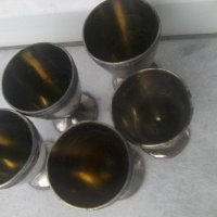 Пет метални чашки за коняк, снимка 2 - Други ценни предмети - 33725094