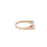 Златен дамски пръстен 1,75гр. размер:55 14кр. проба:585 модел:20240-6, снимка 2 - Пръстени - 42905053
